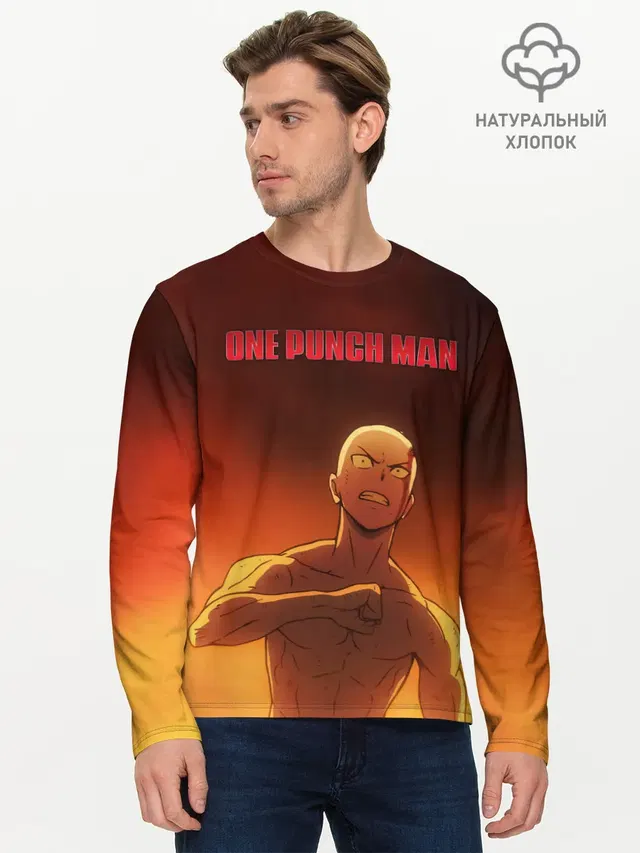 Сайтама в огне One Punch-Man