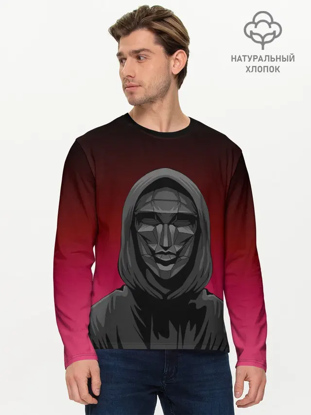 Мужской лонгслив базовый