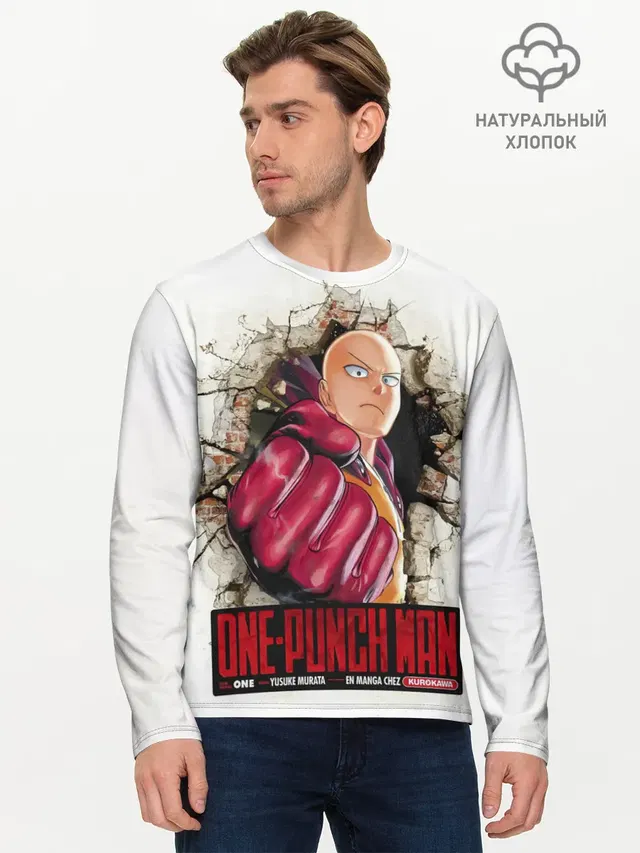 Сайтама пробивая стены One Punch-Man