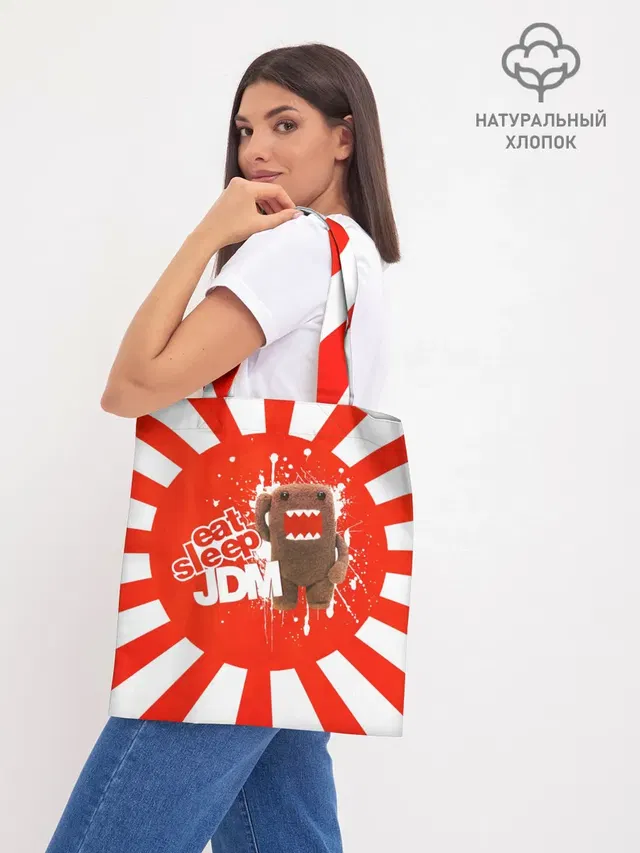 Шоппер базовый с принтом «JDM Style — Domo jdm»