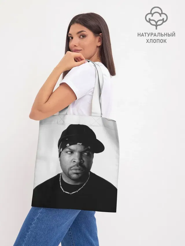 Шоппер базовый с принтом «Ice Cube»