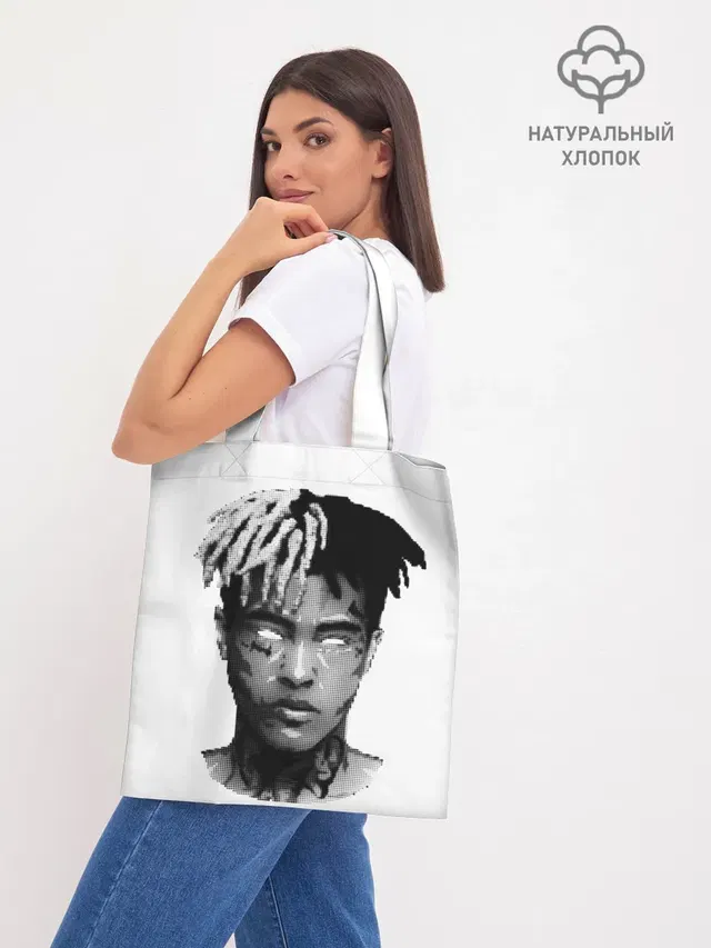 Шоппер базовый с принтом «Зарубежные — TENTACION»