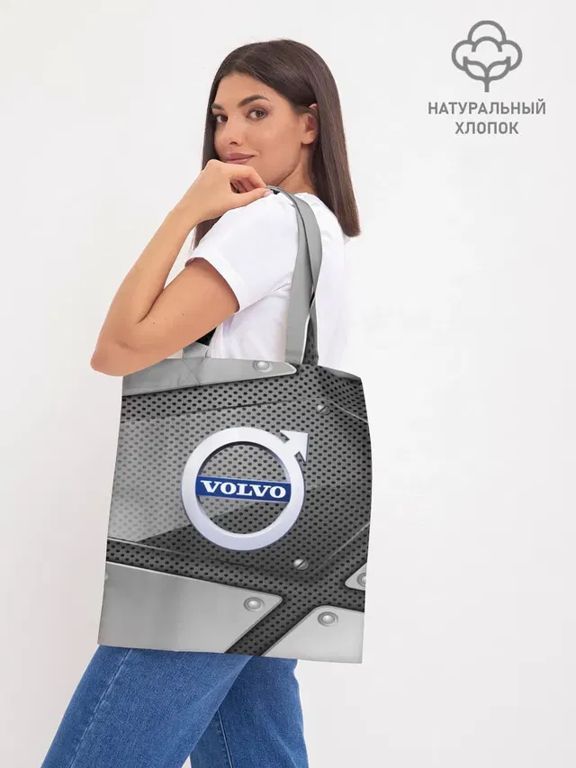Шоппер базовый с принтом «Volvo — VOLVO metalic 2018»