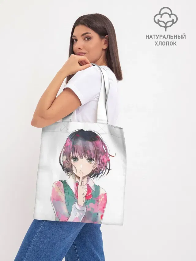 Шоппер базовый с принтом «Kuzu no Honkai»