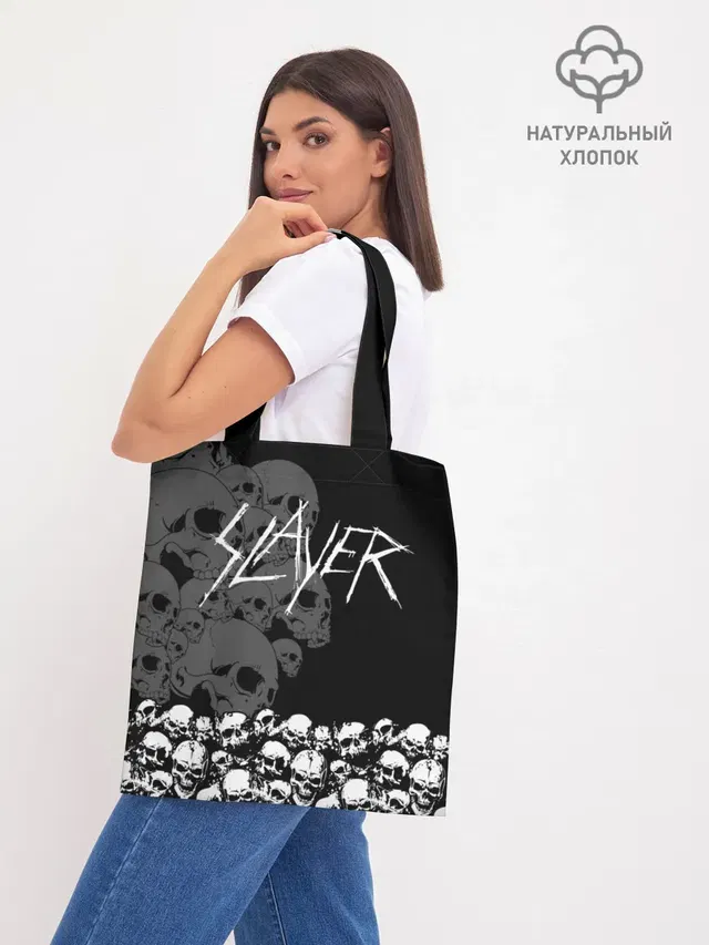 Шоппер базовый с принтом «Slayer — Slayer Black»