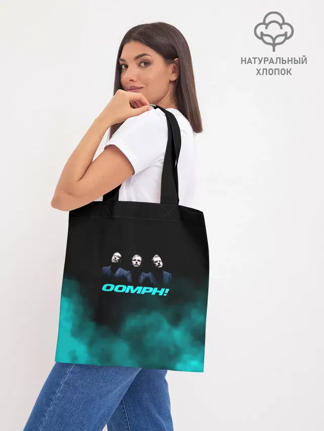 Шоппер базовый с принтом «OOMPH»
