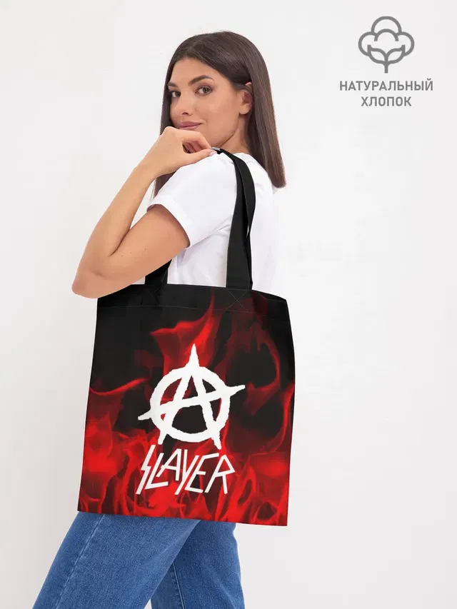 Шоппер базовый с принтом «Slayer»