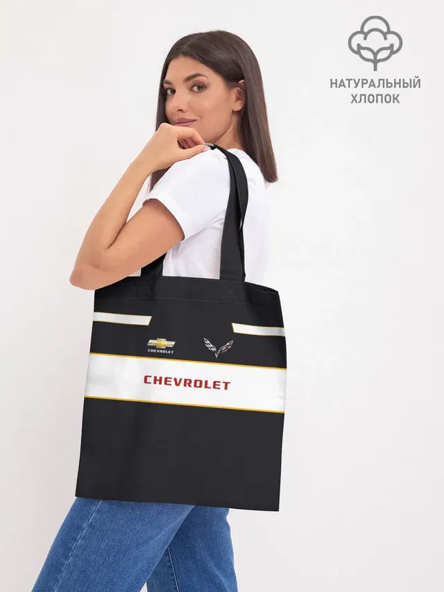 Шоппер базовый с принтом «Chevrolet»