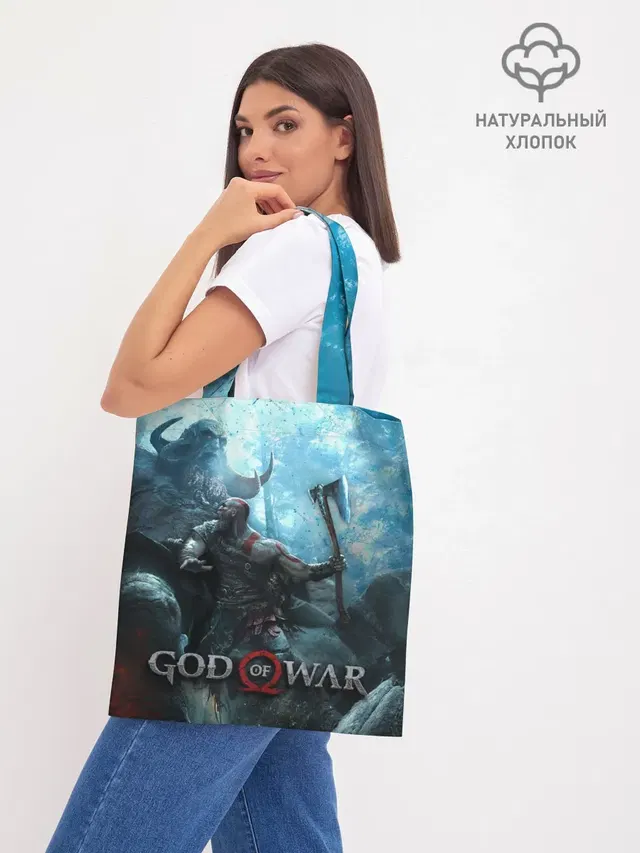 Шоппер базовый с принтом «Kratos»