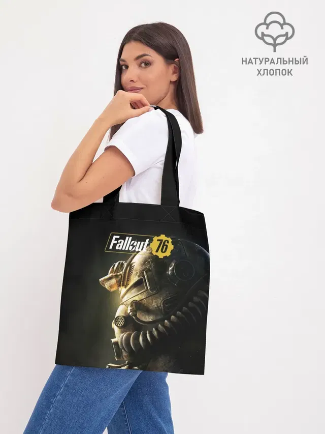Шоппер базовый с принтом «Fallout — FALLOUT 76 — ФОЛЛАУТ 76»