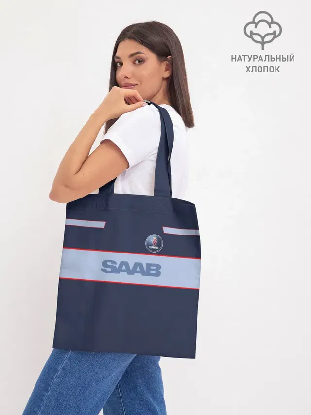 Шоппер базовый с принтом «Saab»