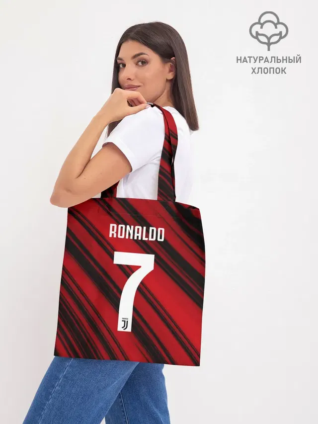 Шоппер базовый с принтом «Ювентус — RONALDO JUVE SPORT»