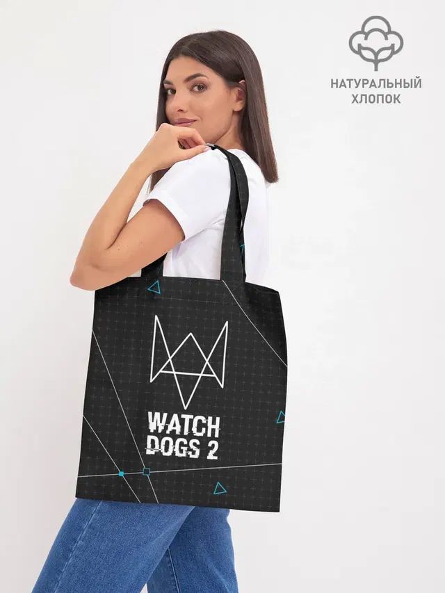 Шоппер базовый с принтом «Watch Dogs 2»