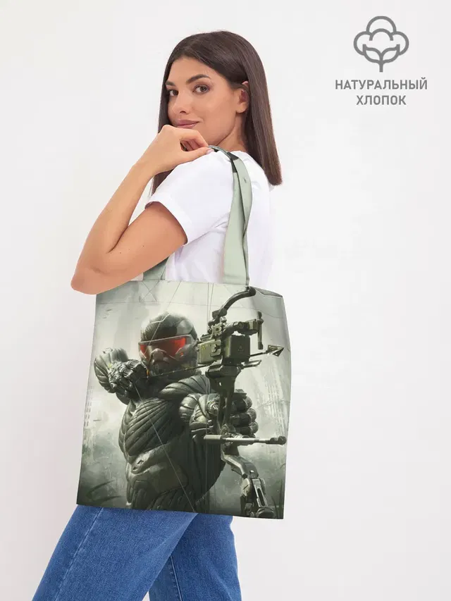 Шоппер базовый с принтом «Crysis»