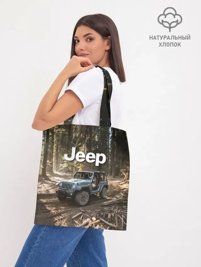 Шоппер базовый с принтом «Chrysler — Jeep»