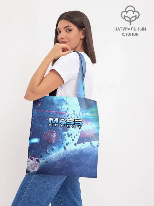 Шоппер базовый с принтом «Mass Effect»