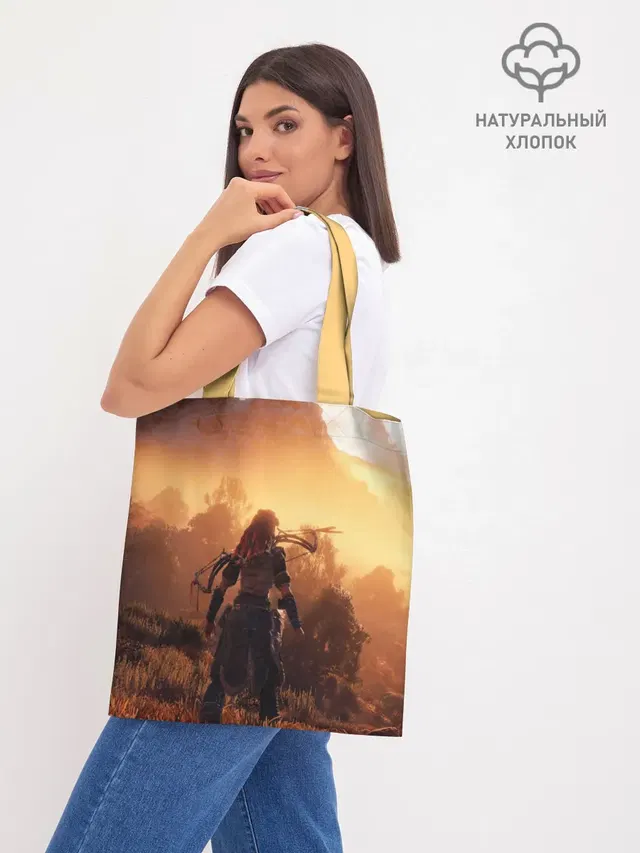 Шоппер базовый с принтом «Horizon Zero Dawn»