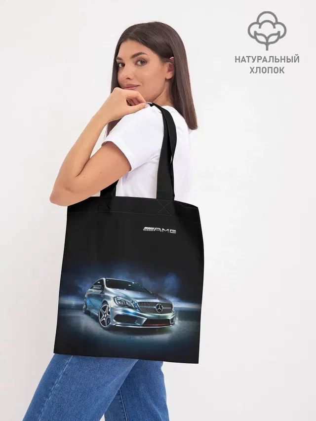 Шоппер базовый с принтом «Merсedes — Mercedes AMG»