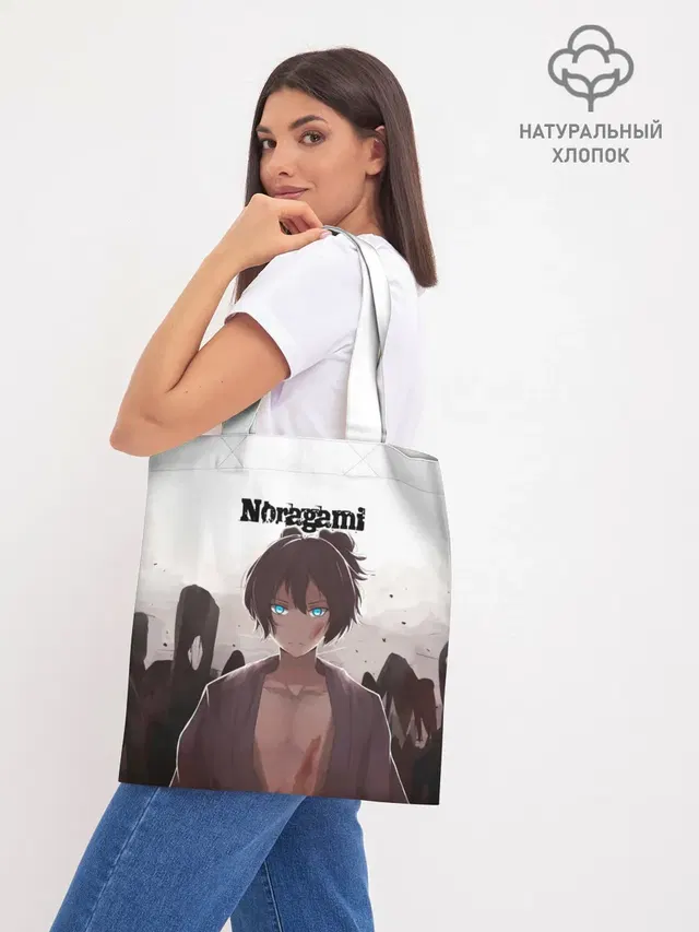 Шоппер базовый с принтом «NORAGAMI Yato»