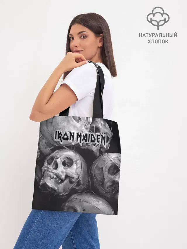 Шоппер базовый с принтом «Iron Maiden»