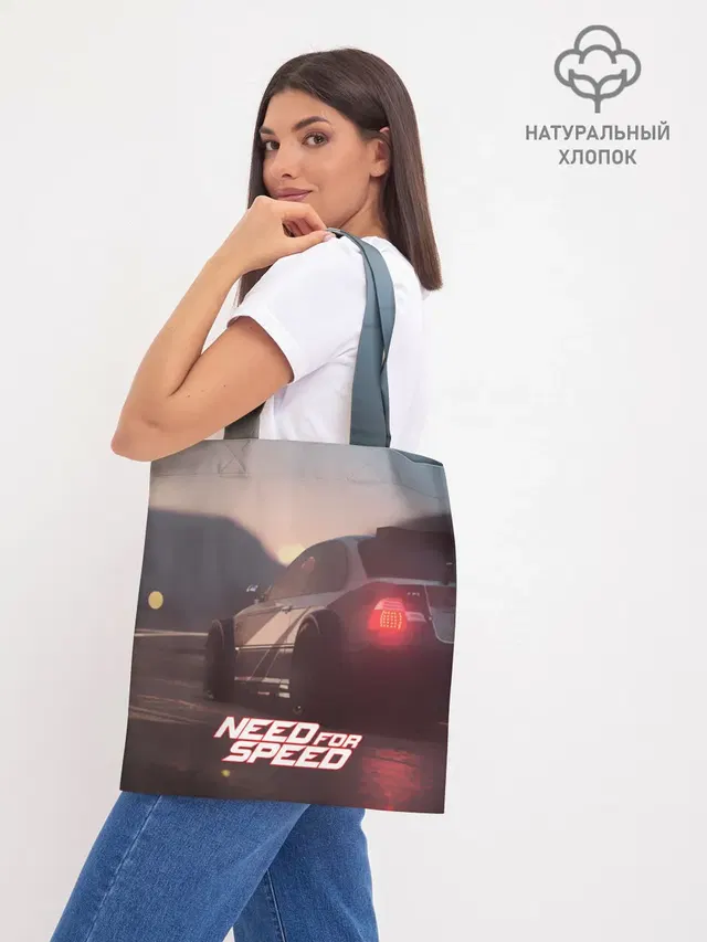 Шоппер базовый с принтом «NFS»