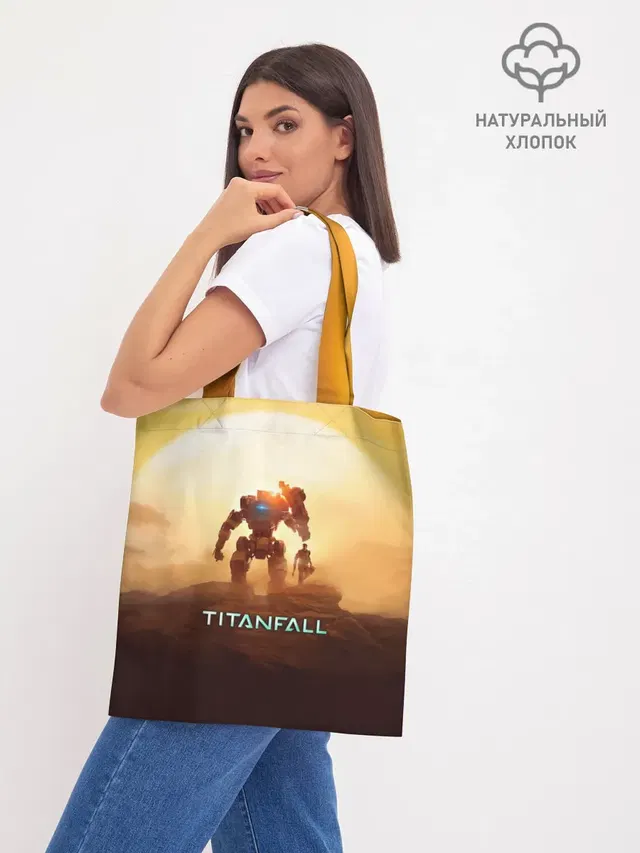 Шоппер базовый с принтом «Titanfall»