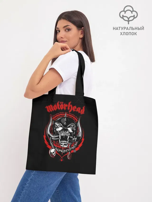 Шоппер базовый с принтом «Motorhead»