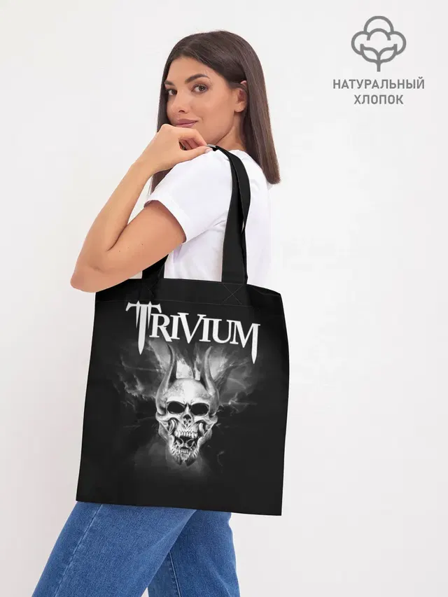 Шоппер базовый с принтом «Разный рок — Trivium»