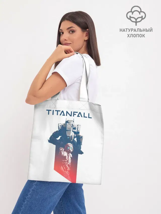 Шоппер базовый с принтом «Titanfall»