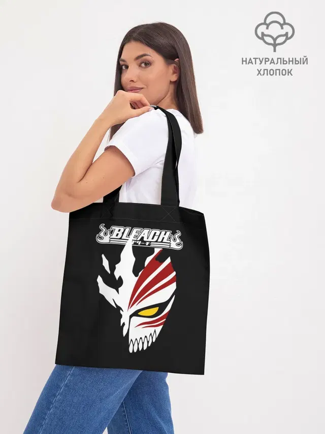 Шоппер базовый с принтом «BLEACH vector art»