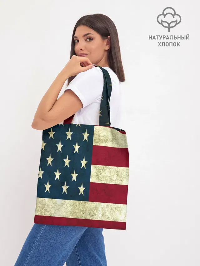Шоппер базовый с принтом «США — usa collection 2019»