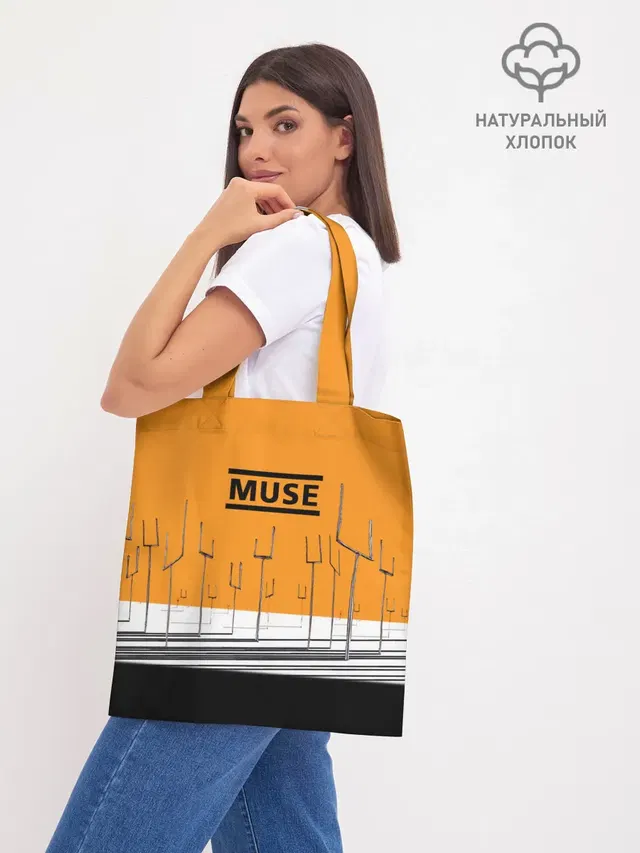 Шоппер базовый с принтом «Muse»