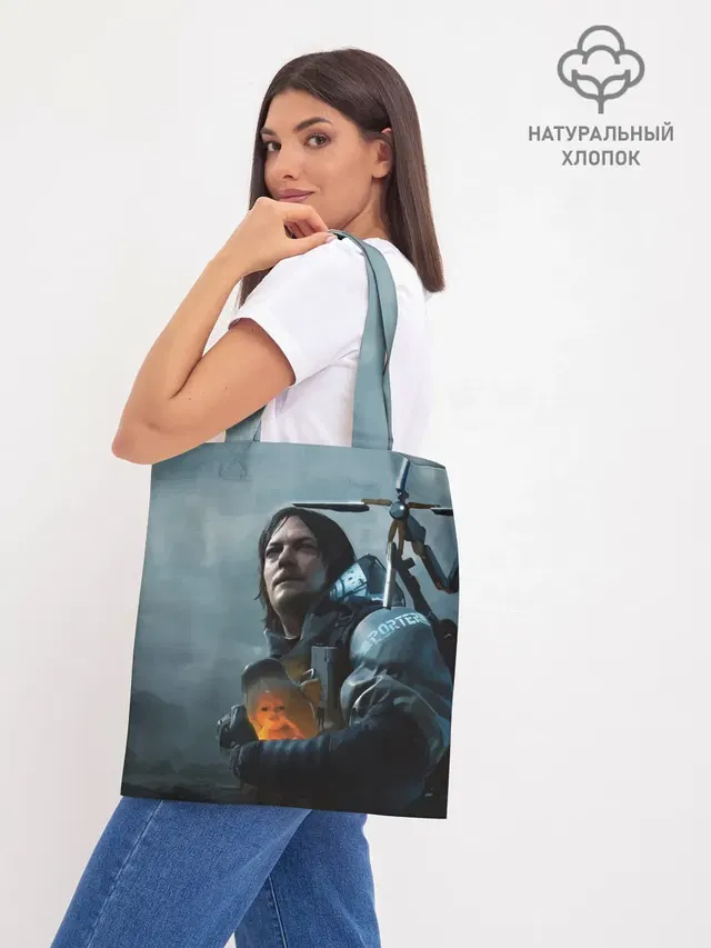 Шоппер базовый с принтом «Death Stranding — Сэм - DEATH STRANDING»