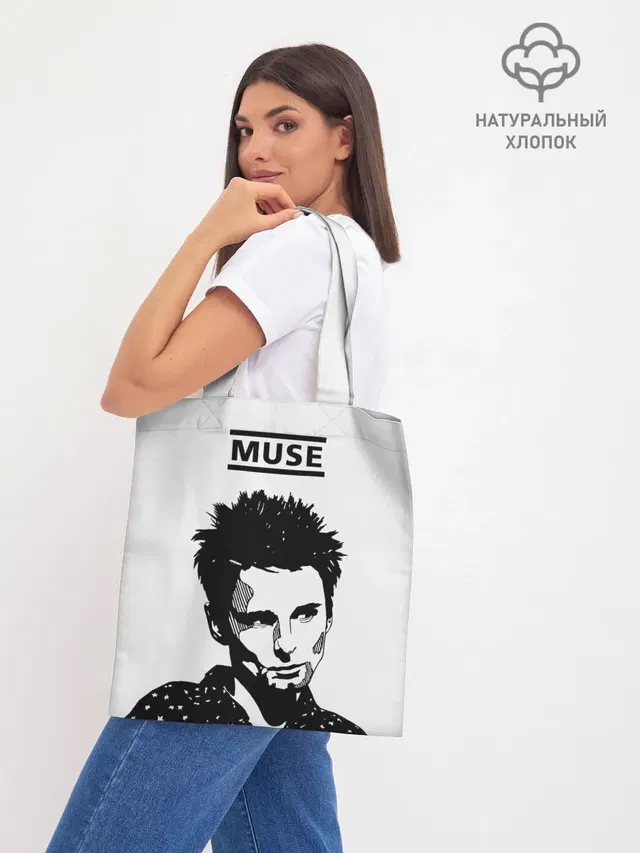 Шоппер базовый с принтом «Muse»
