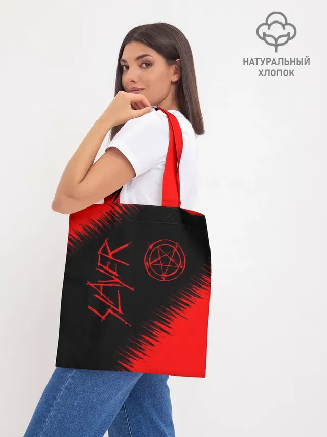 Шоппер базовый с принтом «Slayer»