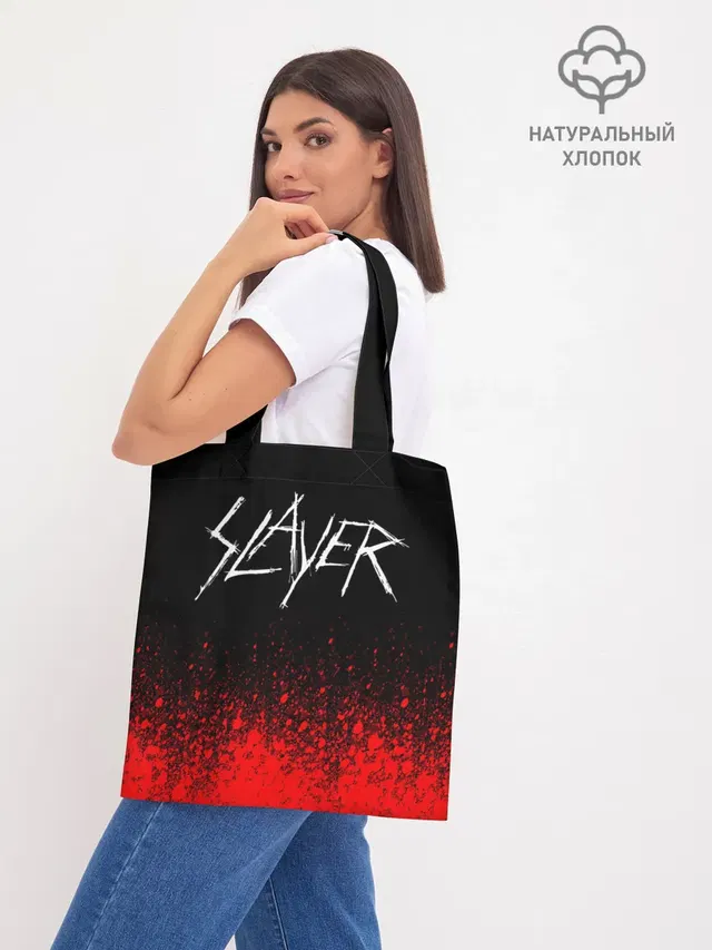 Шоппер базовый с принтом «Slayer»