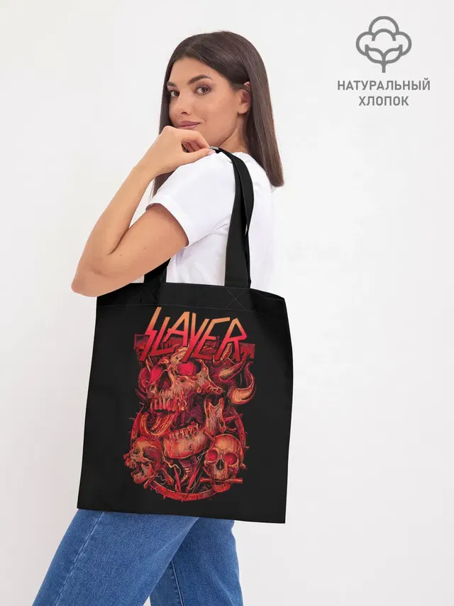 Шоппер базовый с принтом «Slayer»