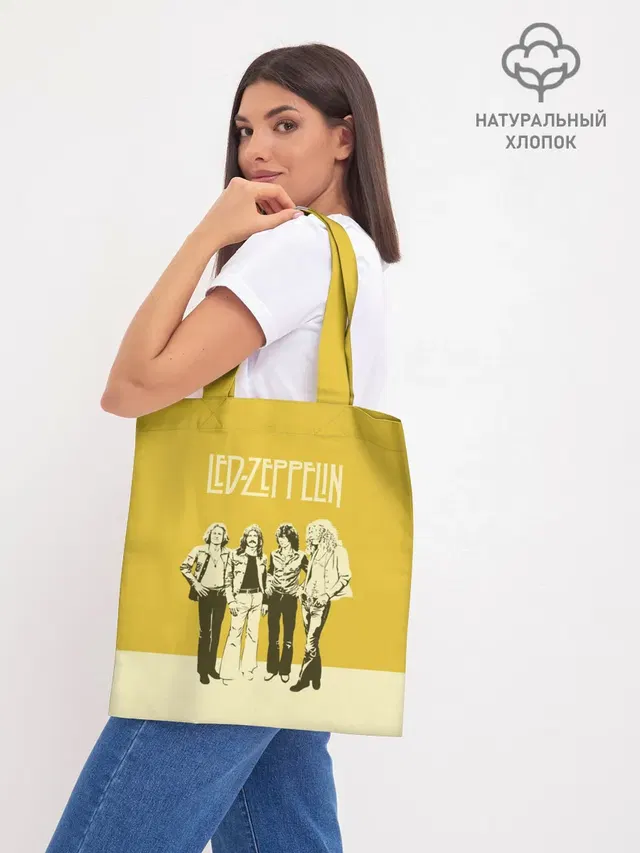 Шоппер базовый с принтом «Led Zeppelin»
