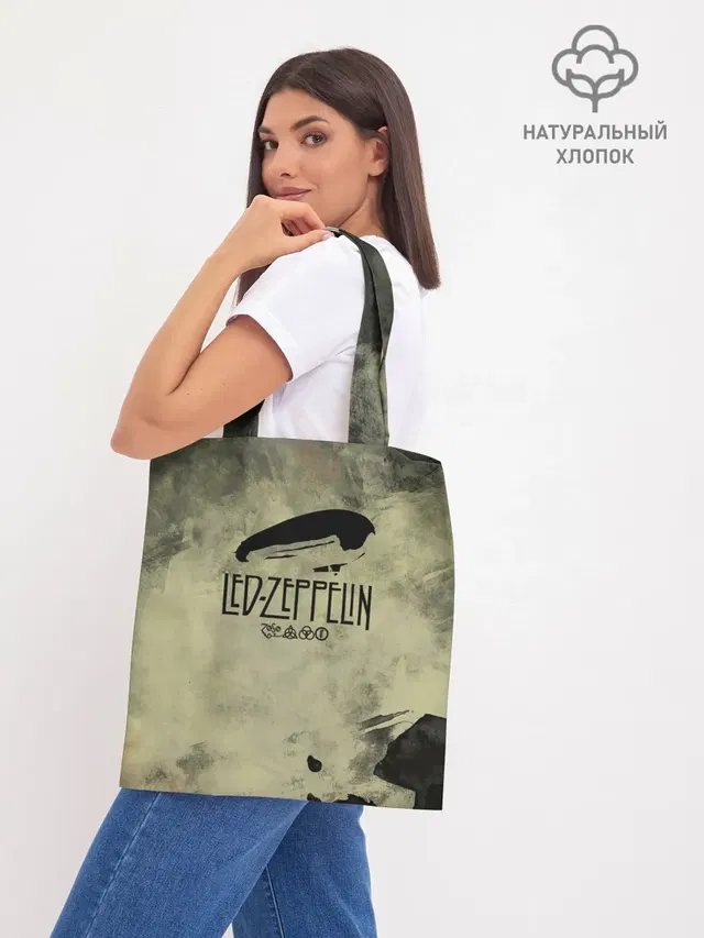 Шоппер базовый с принтом «Led Zeppelin»