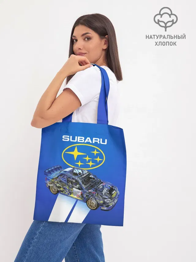 Шоппер базовый с принтом «Subaru»