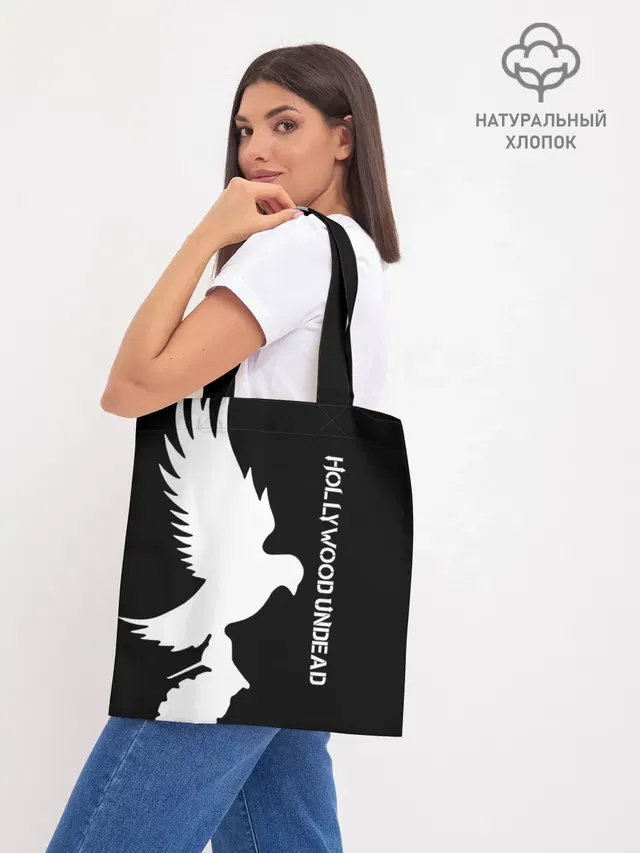 Шоппер базовый с принтом «Dove»
