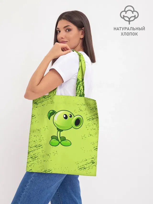 Шоппер базовый с принтом «Plants vs. Zombies»