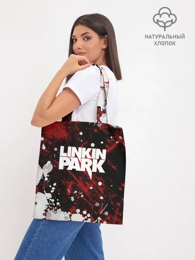 Шоппер базовый с принтом «Linkin Park logo»