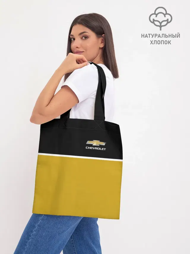 Шоппер базовый с принтом «Chevrolet»
