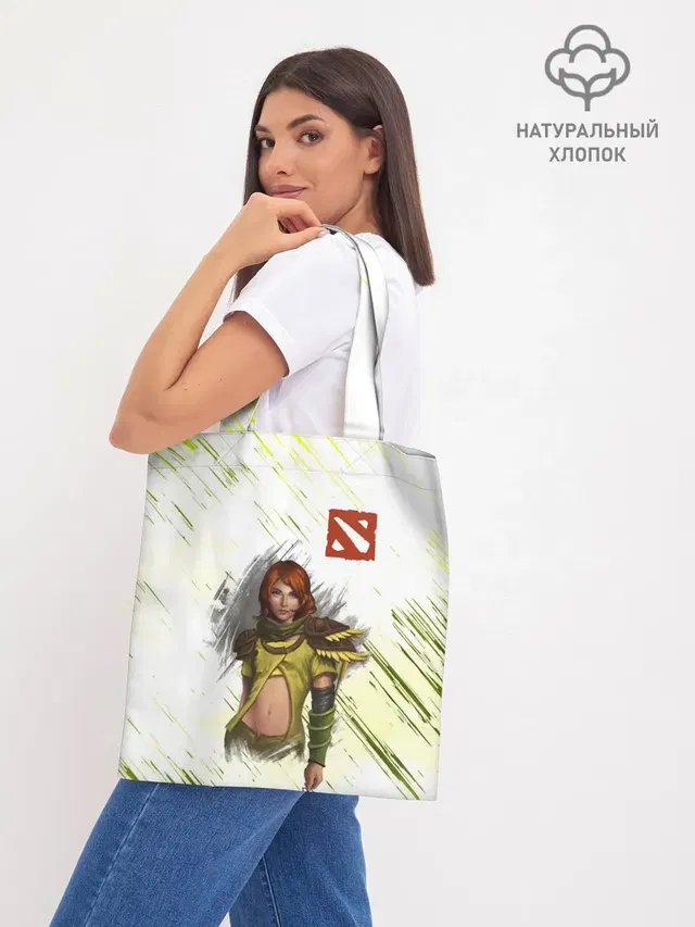Шоппер базовый с принтом «Dota2 — Windranger»