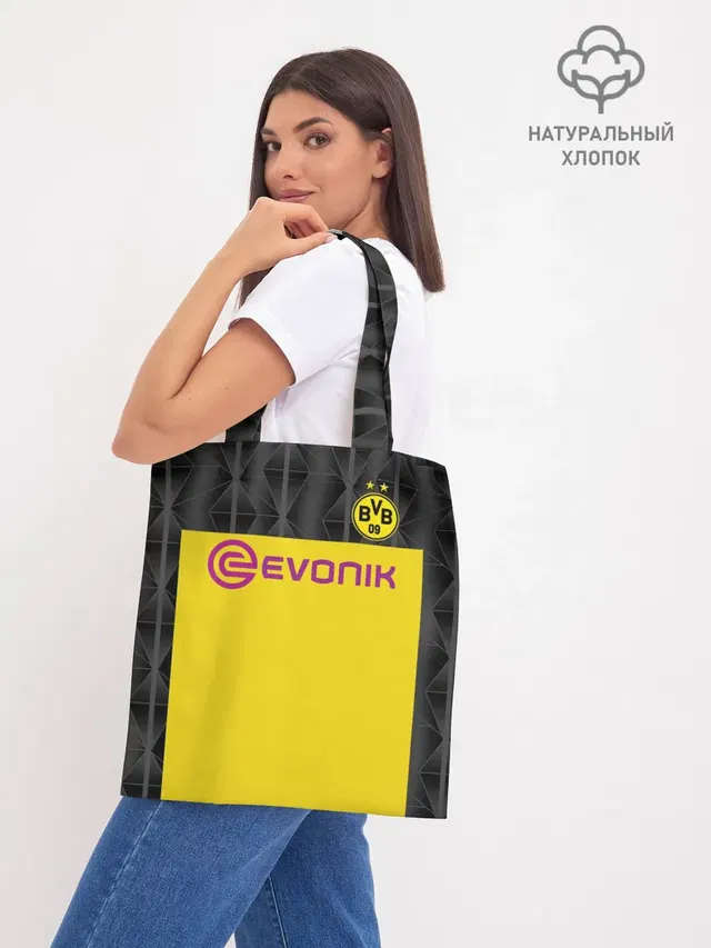 Шоппер базовый с принтом «Borussia — Холанд home 19-20 UEFA»