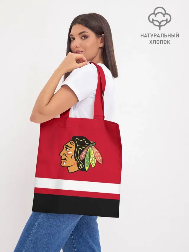 Шоппер базовый с принтом «НХЛ — Chicago Blackhawks»