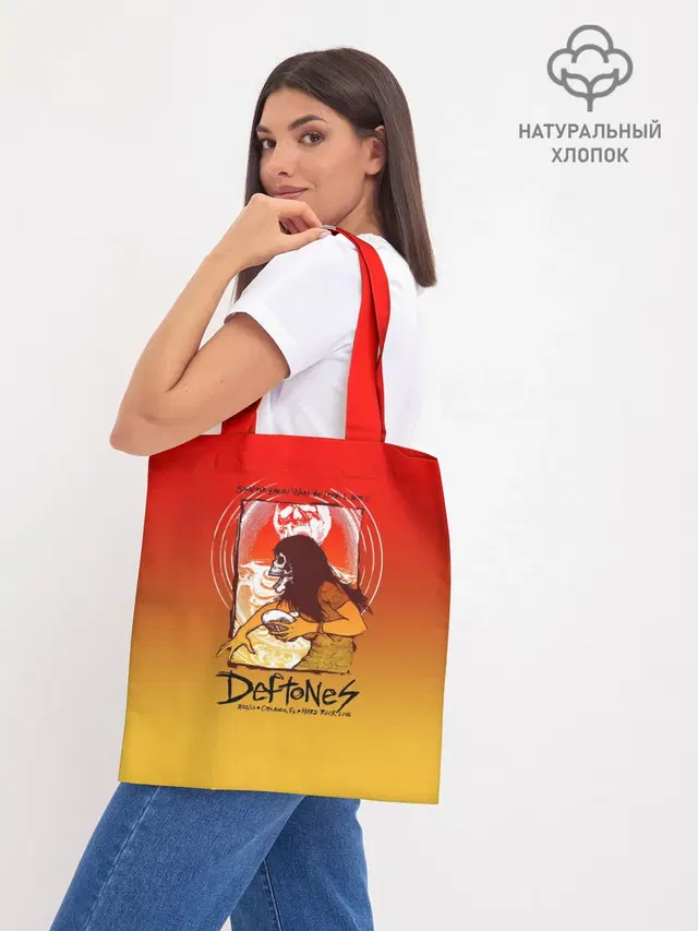 Шоппер базовый с принтом «Deftones — Deftones Poster»