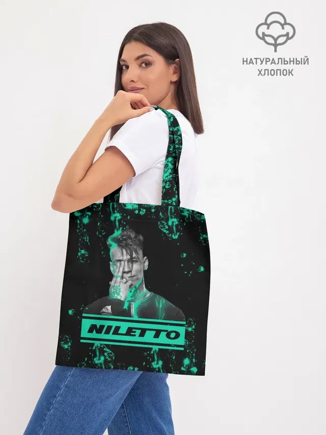 Шоппер базовый с принтом «NILETTO»