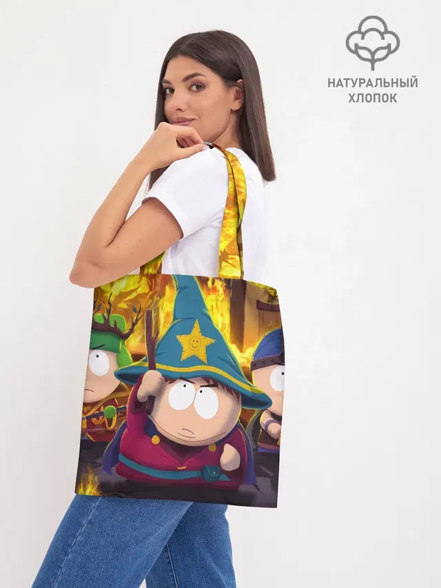 Шоппер базовый с принтом «Южный Парк South Park»